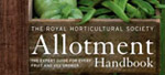 The front cover of the RHS Allotment Handbook
