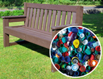 Dale Bench with plastic bottle top insert
